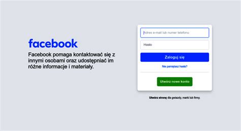 Facebook – zaloguj się lub zarejestruj